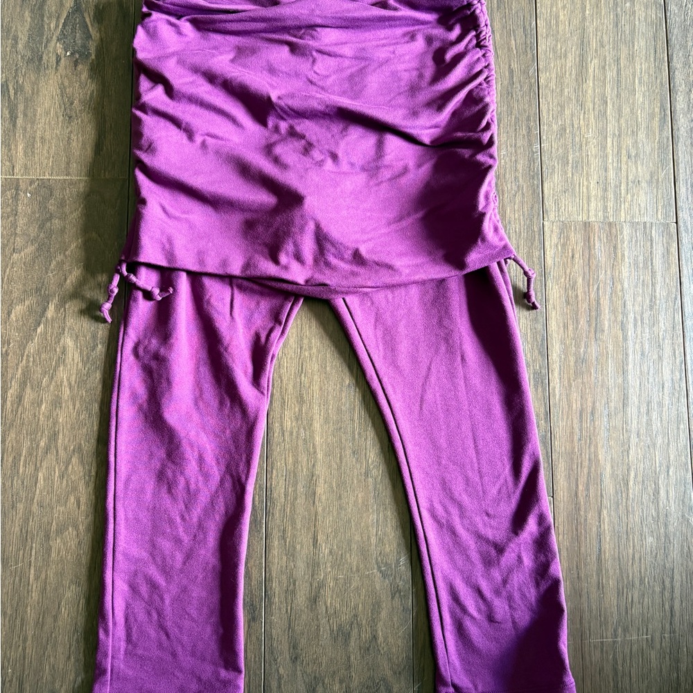 Prana Magenta Leggings plus Skirt